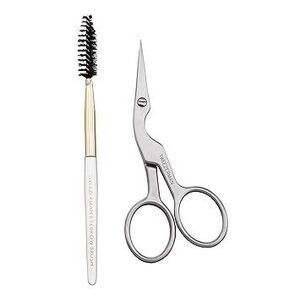 Stainless Steel Eyebrow Shaping Scissors & Brush - Eyebrow Trimming Set For